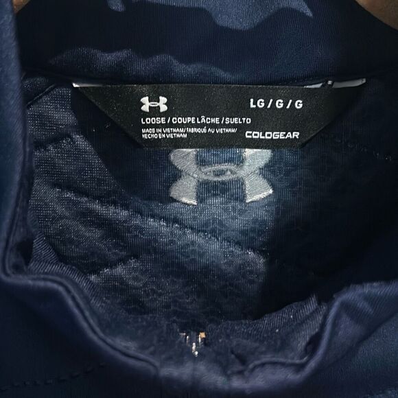 UNDER AMOUR Navy Quarter Zip Top - Picture 3 of 6